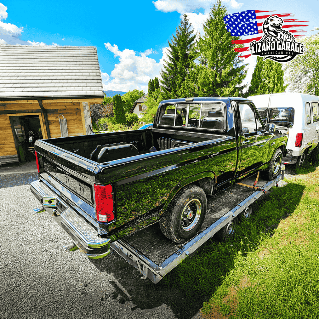 ford f150 on trailer